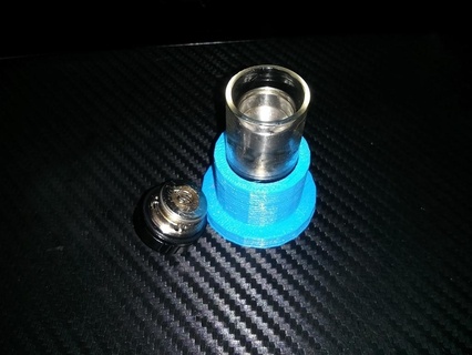 rta holder swapping coils - vape tank stand 22mm hand tools diy 3d print model - Mito3D