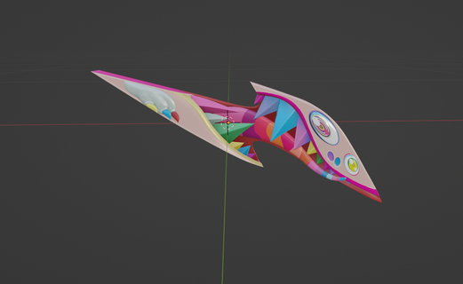 rtfkt böğürtlen tarağı bıçak ağzı 3d print model - Mito3D