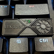 rtx 3080 keycap nvidia keyboard gaming rgb gpu mechanical led shift 3d print model - Mito3D