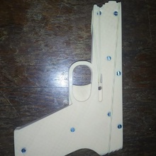 faixa de borracha arma jogo branco tiro elastiquitos elástico gum band-aids 3d print model - Mito3D