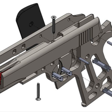 caoutchouc bande pistolet cool vaut amusement prix 3d print model - Mito3D