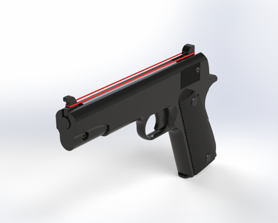 Gummi Band Gewehr Pistole Spielzeug 3d print model - Mito3D