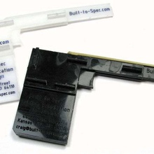 rubber band gun business card home office toy laser cutter lasercut 3d print model - Mito3D