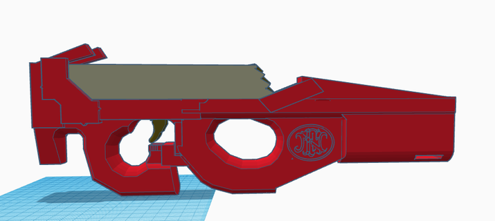 rubber band p90 interchangeable mag toy 3d print model - Mito3D
