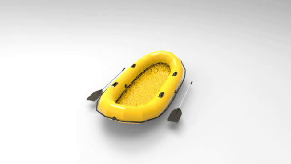 rubber boat liferaft ship yacht submarine cruise tangker cargo 3d print model - Mito3D