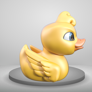 borracha Pato suporte animal decoração casa toon brinquedo fofa engraçado fácil impressão 3d print model - Mito3D