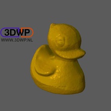 Gummi ducky-Kunststoff-Ente 3d-scan home 3d-scanner Tier Baden Bad Ente ducky matterform Materie, form meshmixer Gummi-Ente scan - Spielzeug 3d print model - Mito3D