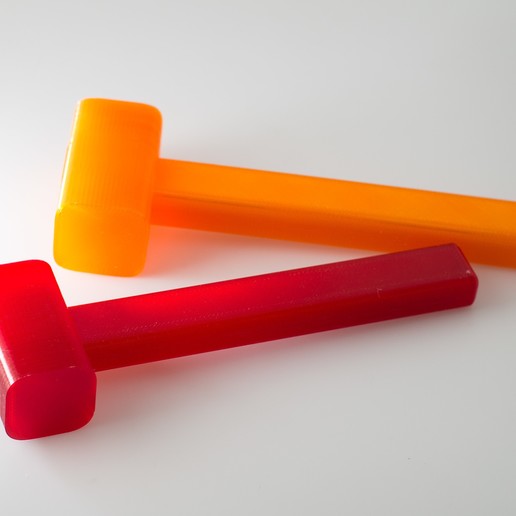 maillet en caoutchouc outil de des outils à main tpu le marteau 3D print model - Mito3D