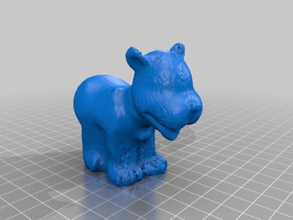 rubber tiger makerbotdigitizer scan 3d scans scanning replicas 3d print model - Mito3D