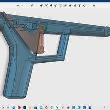 rubberband gun gadget glock tools b3d 3d print model - Mito3D