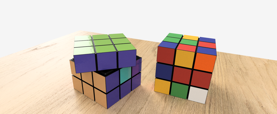 rubik cubo scatola casa boite 3d print model - Mito3D