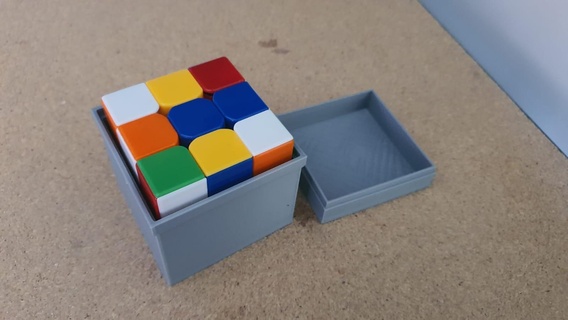 rubik's cube box 3x3 rubik 3x3x3 3d print model - Mito3D