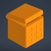 rubik's cubo caja artilugio juego juguete 3d print model - Mito3D