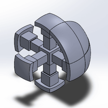 el cubo de rubik grande juego carta circular juguete los juguetes 3d print model - Mito3D