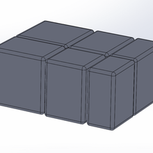 rubik's cubo espejo 1x2x3 rompecabezas 3d print model - Mito3D