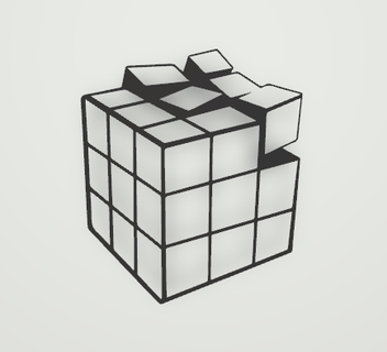 rubik's cube wallart cube rubik wall art cube wallart design  3d print model - Mito3D