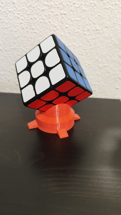 rubik bucket holder game cube support 3d print model - Mito3D
