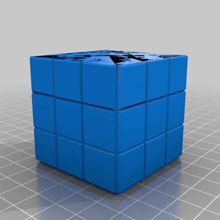 florero con forma de cubo rubik casa decoración rubiks cube 3d print model - Mito3D