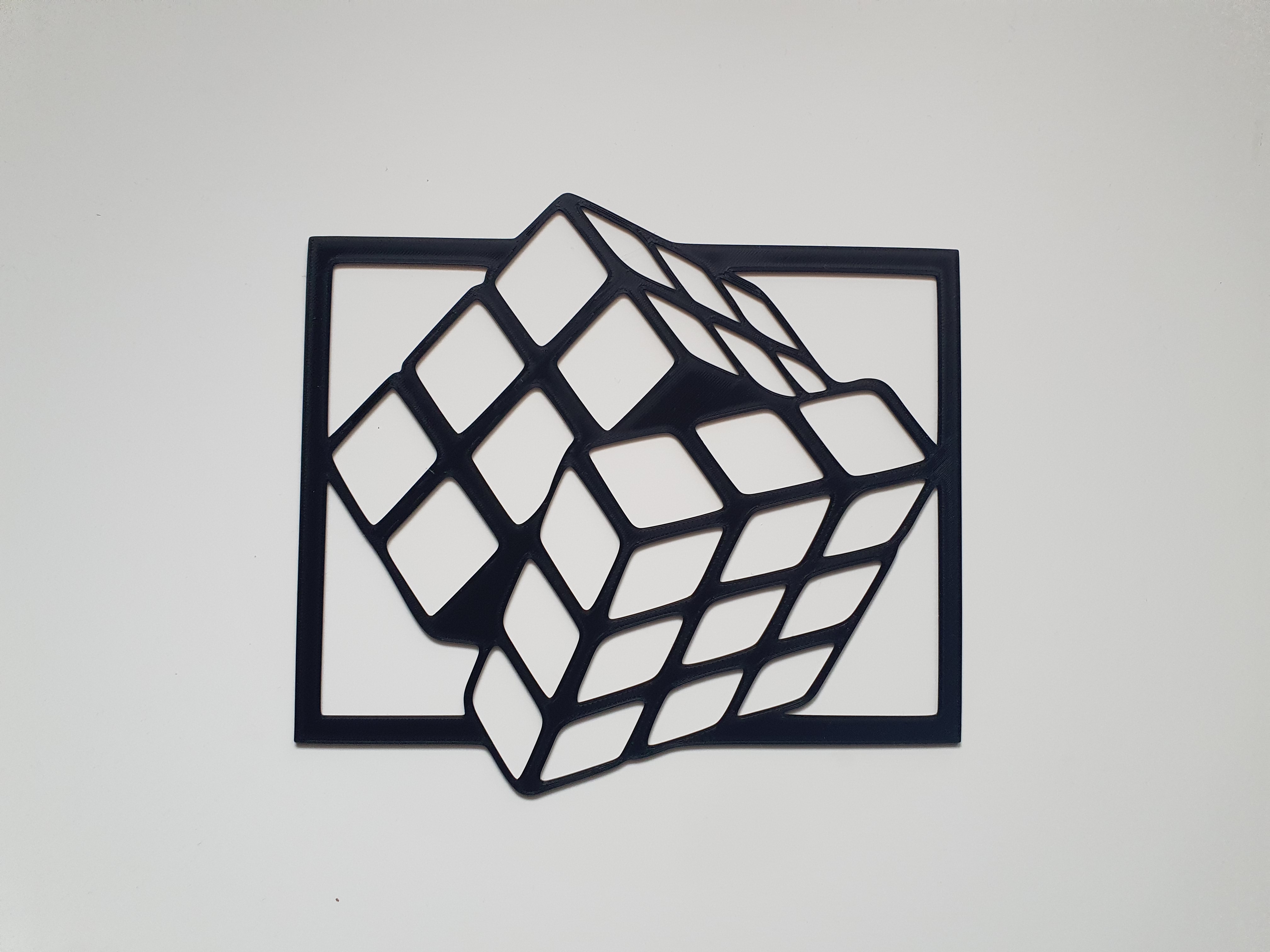 Rubik küp duvar dekor 3D print model - Mito3D
