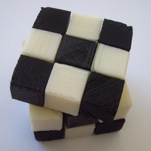 rubiks cube fully printable various 3d printer puzzle toy checkered rubik& 039 rubik 3d print model - Mito3D