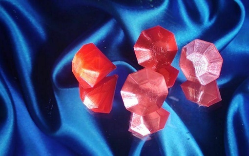 rubino diamante gioielleria gioiello 3d print model - Mito3D