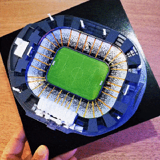 rúcula colo monumental estadio 3d mapuche Chile jefe blanco garra fútbol 3d print model - Mito3D