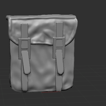 rucksack bag satchel us german military soldier 3d print model - Mito3D