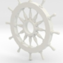 el timón art helm barco los piratas falso 3d print model - Mito3D