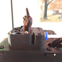 rude extrusora giratório monoprice mini ferramenta o gnome imaturo dedo do meio escolha selecione Impressora 3d acessórios 3d print model - Mito3D