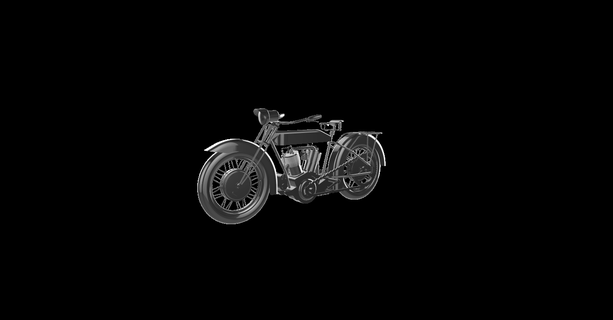 engebeli 1920 moto motosiklet motor bisiklet le la Motorrad 3d print model - Mito3D
