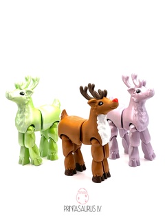 Rudy reno personal utilizar Arte estampadosaurio fiesta flexi Navidad Rudolph 3d print model - Mito3D