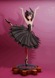 sokak prenses tutu anime balerin bale dansçı 3d print model - Mito3D