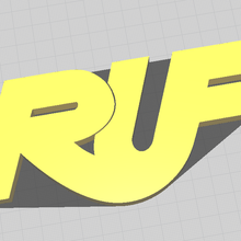 ruf logo wall art 3d print model - Mito3D
