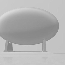 rugby ball holder 3d print model - Mito3D
