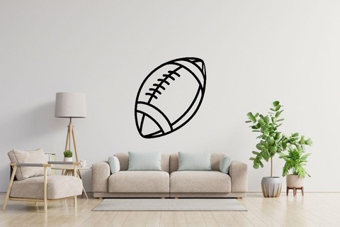rugby Balle sport décoration Accueil maison casque base ball chauve souris l'amour passion mur table affiche 3d print model - Mito3D
