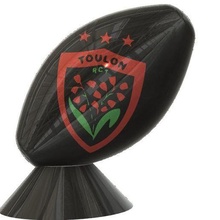Rugby Ball Toulon Kunst 3d print model - Mito3D