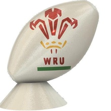 Rugby Ball Wales Kunst 3d print model - Mito3D