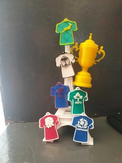 rugby shirts keychains rugby shirt keychains black england south africa  3d print model - Mito3D