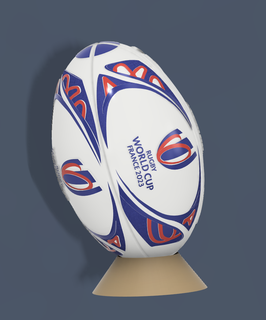 rúgbi mundo copo bola coupedumonde balão oval esporte cheio ar 3d print model - Mito3D