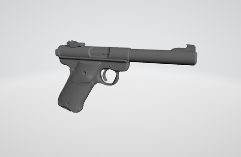 ruger marchio 1 kydex muffa pistola 3d print model - Mito3D