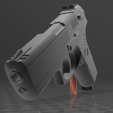 ruger p95 various gun pistol semi-automatic firearm sidearm military police usa 3d print model - Mito3D