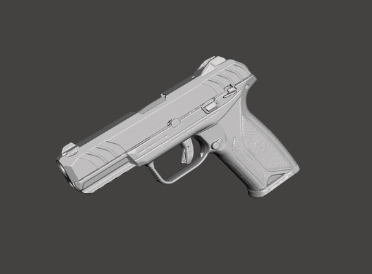 ruger security real size scan gun mold tools ec9s ec9 g19 g17 kydex security9 9 holster 3d print model - Mito3D