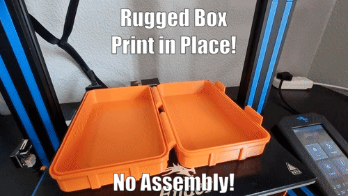 rugged box - print place assembly tackle sealable container 3d print model - Mito3D