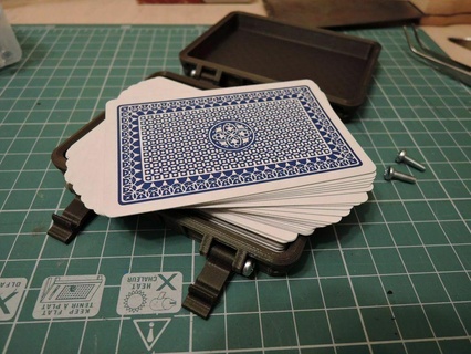 robusto scatola carte 1 2 impostato carta Astuccio guaina cerniera incernierato giocando contenitori organizzazione Conservazione 3d print model - Mito3D