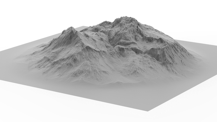 rugged canyon plan du accident architecture land terra surface landscape model crumble fractal terrace slopenoise valley art 3d nature erosion stl print decor rock 3d print model - Mito3D