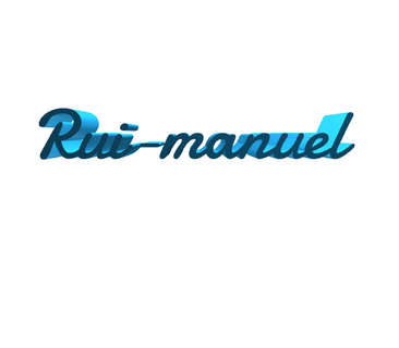 rui manual art garçon Masculin homme Nom décoration Accueil maison journée bricoloup 3d manuel 3d print model - Mito3D