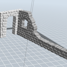 Ruine verschiedene drucken 3d 3d-Modell diorama Wand 3d print model - Mito3D