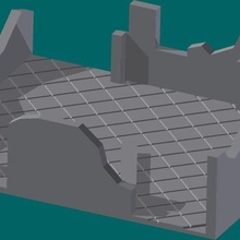 ruiner 4 architecture 28mm terrain wargaming marteau guerre bâtiments structures 3d print model - Mito3D