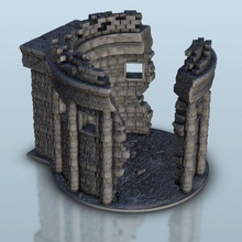 ruin 34 - warhammer age sigmar bolt action flames war scenery terrain wargame modern architecture house thumbnails building figures game land dungeon fantasy games accessories 3d print model - Mito3D