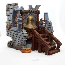 ruined bell tower wargame tabletop terrain church temple bells dungeons and dragons ruins dnd d&d 40k aos sigmar 3d print model - Mito3D